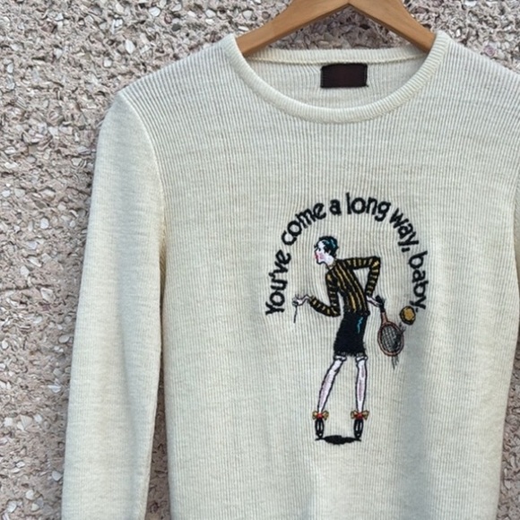 ❣️HOST PICK❣️ Vintage Virginia Slims Sweater from the 1970’s - Picture 2 of 4